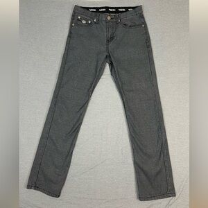 Black Bull Gray Straight Leg Jeans